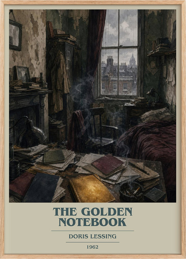 The Golden Notebook Book Cover Poster by Doris Lessing