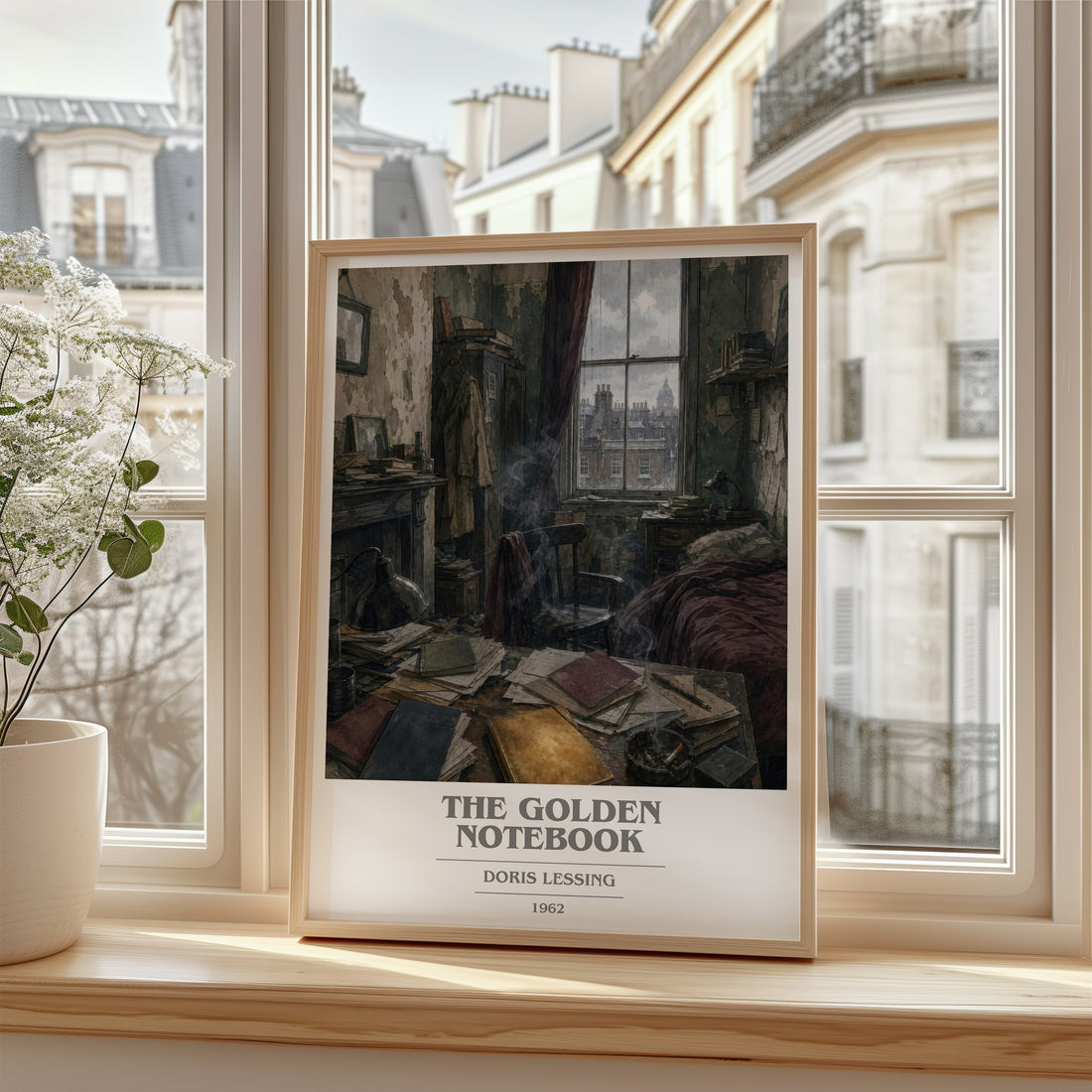 The Golden Notebook book cover poster colour and style options – Doris Lessing book art