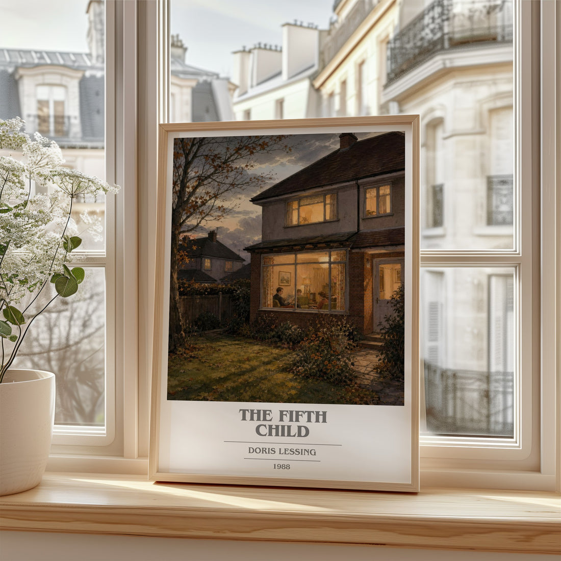The Fifth Child book cover poster colour and style options – Doris Lessing book art