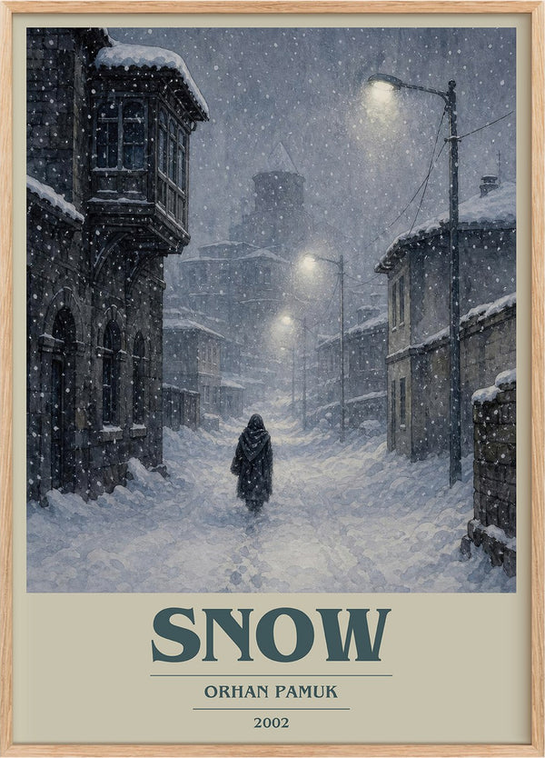 Snow Book Cover Poster by Orhan Pamuk