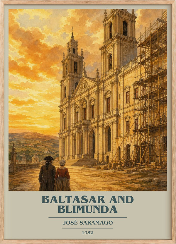 Baltasar and Blimunda Book Cover Poster by José Saramago