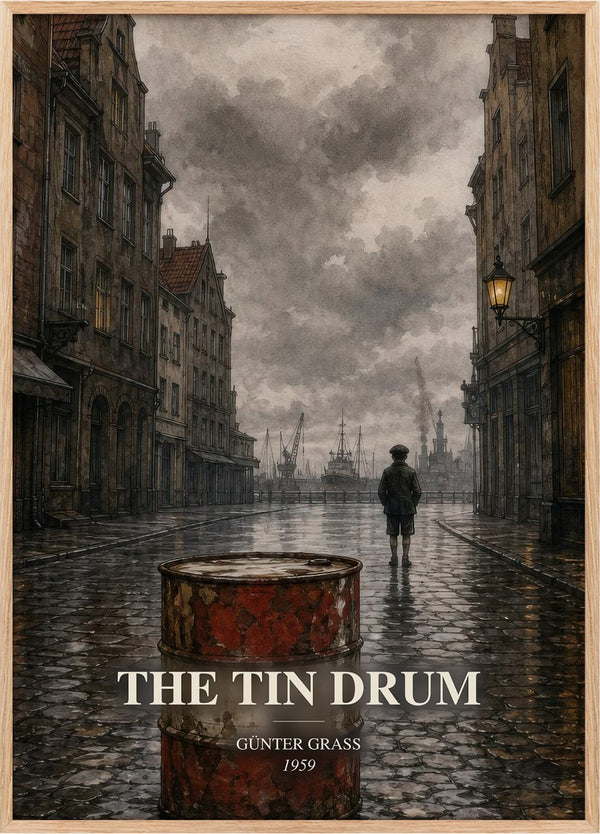 The Tin Drum Book Watercolour Illustration by Günter Grass
