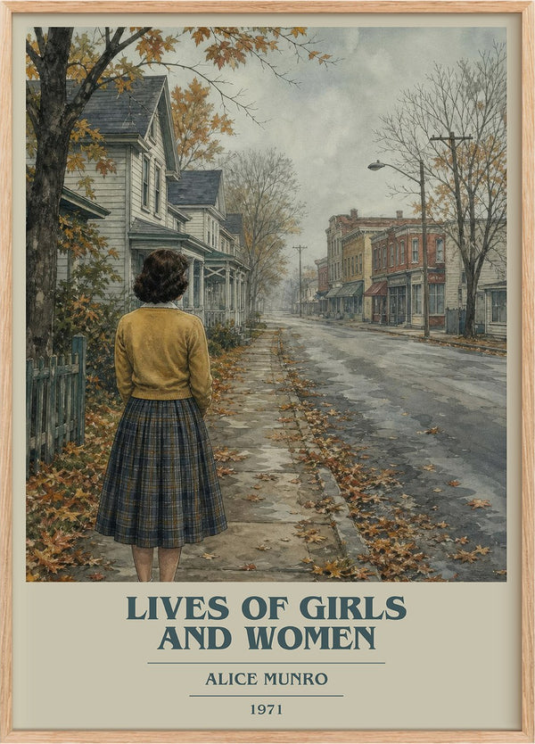 Lives of Girls and Women Book Cover Poster by Alice Munro