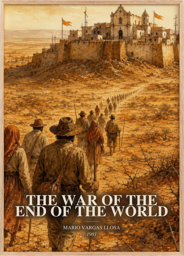 War of the End of the World Book Watercolour Illustration by M. Llosa