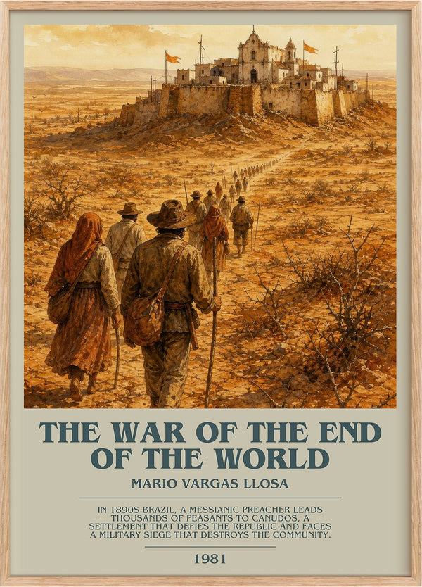 The War of the End of the World Bookish Wall Art by Mario Vargas Llosa