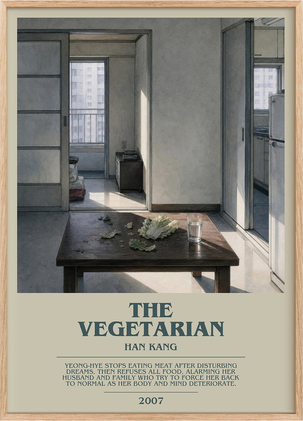 The Vegetarian Bookish Wall Art by Han Kang