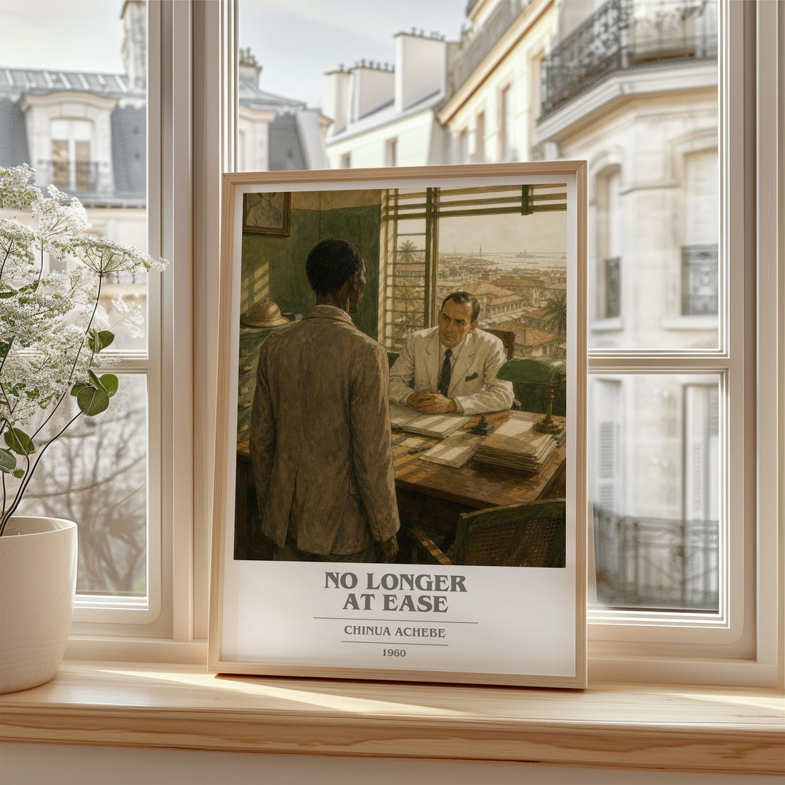 No Longer at Ease book cover poster colour and style options – Chinua Achebe book art