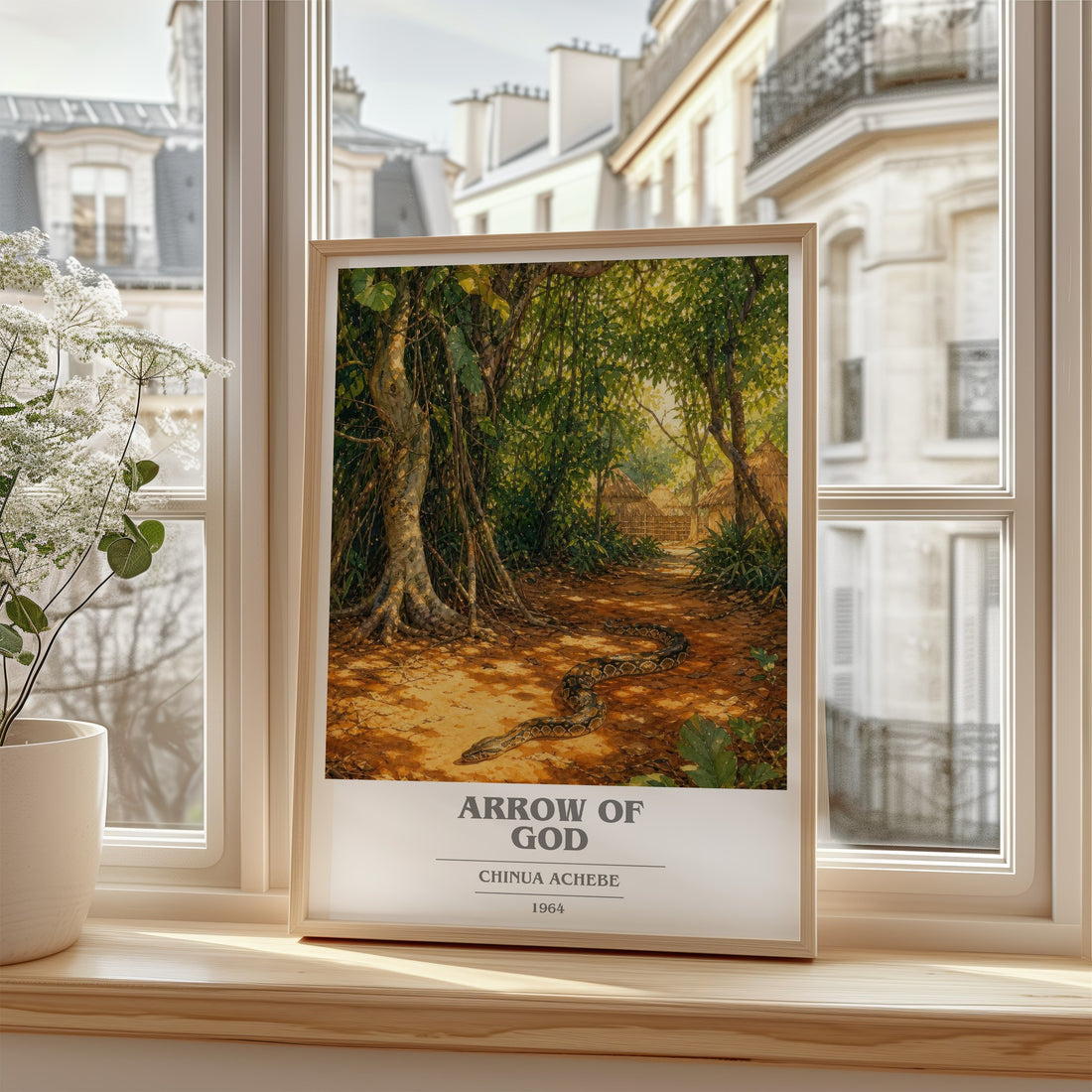 Arrow of God book cover poster colour and style options – Chinua Achebe book art