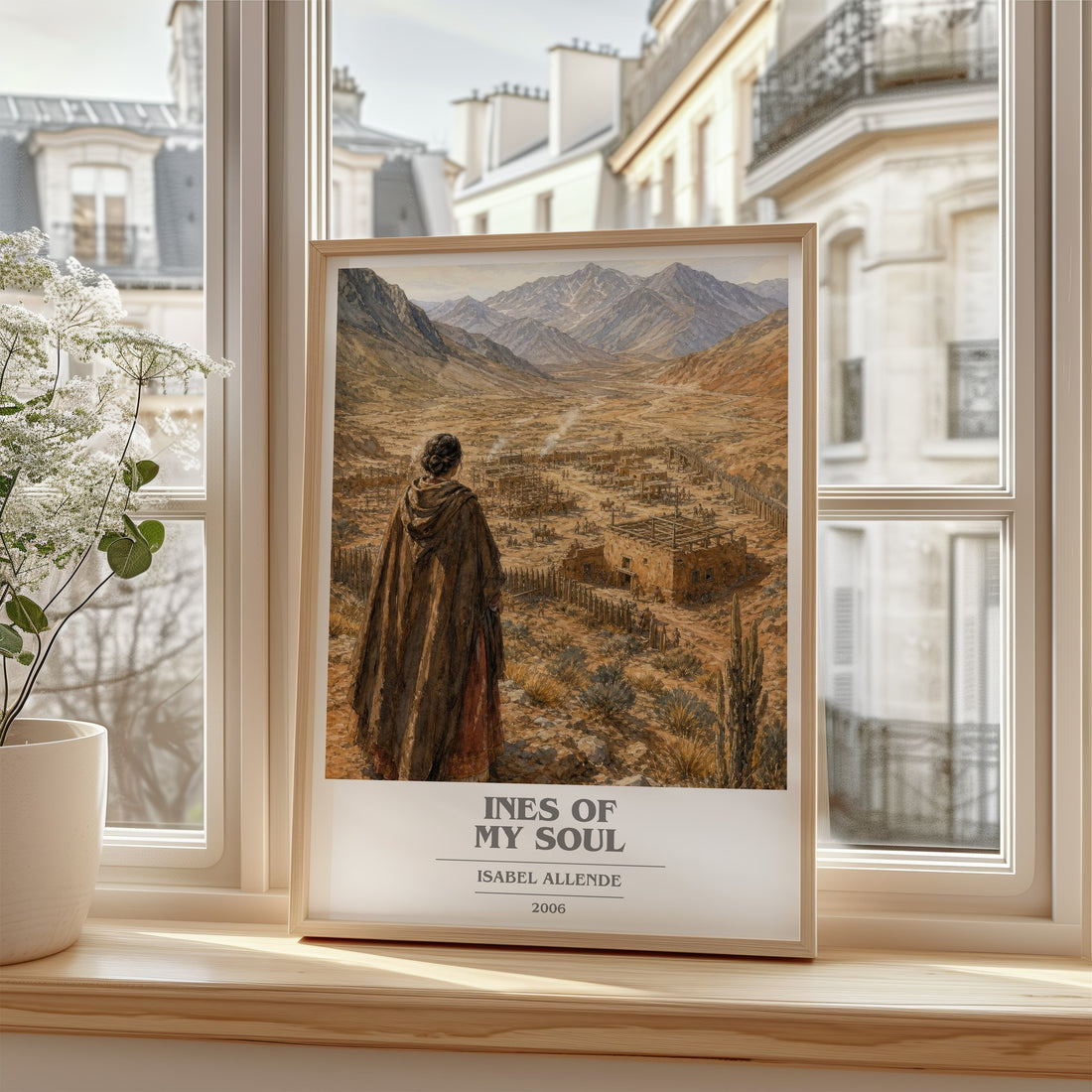 Ines of My Soul book cover poster colour and style options – Isabel Allende book art