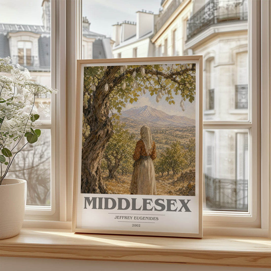 Middlesex book cover poster colour and style options – Jeffrey Eugenides book art