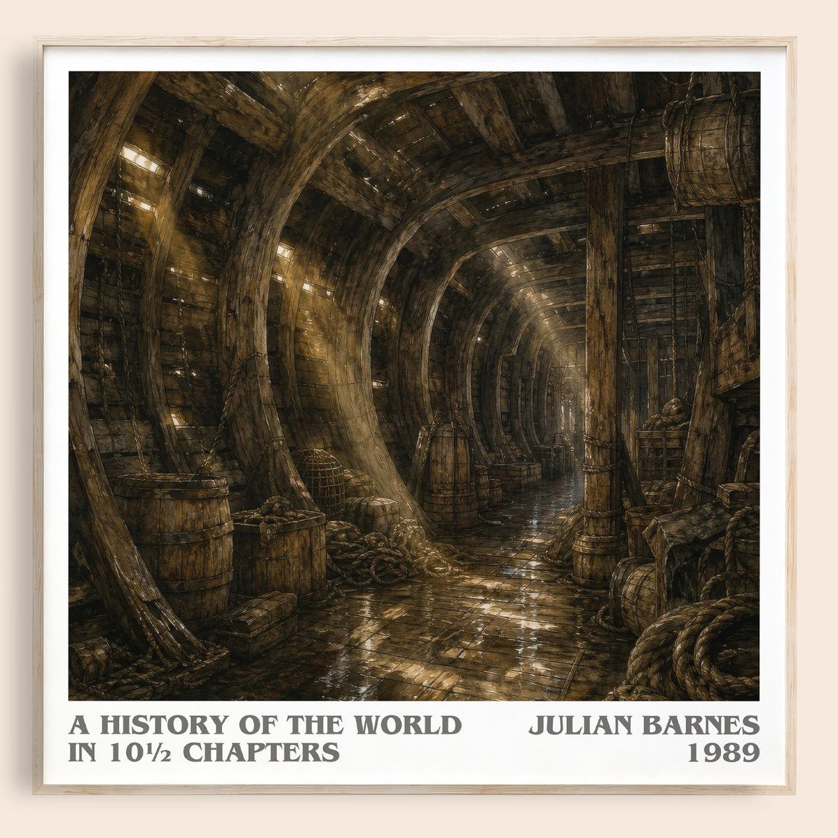 A History of the World in 10½ Chapters literary book poster by Julian Barnes – framed literary art print