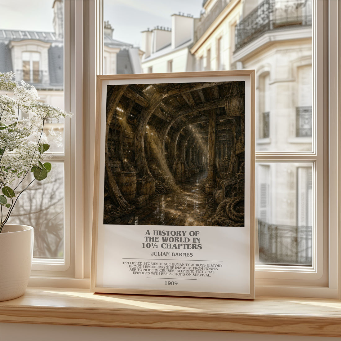 A History of the World in 10½ Chapters bookish poster colour and style options – Julian Barnes book art