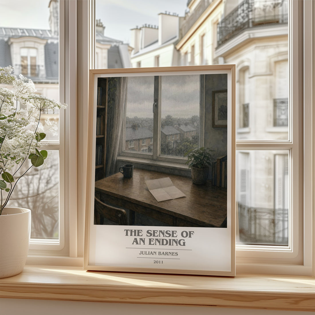 The Sense of an Ending book cover poster colour and style options – Julian Barnes book art