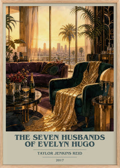 Seven Husbands of Evelyn Hugo Book Cover Poster by Taylor Jenkins Reid