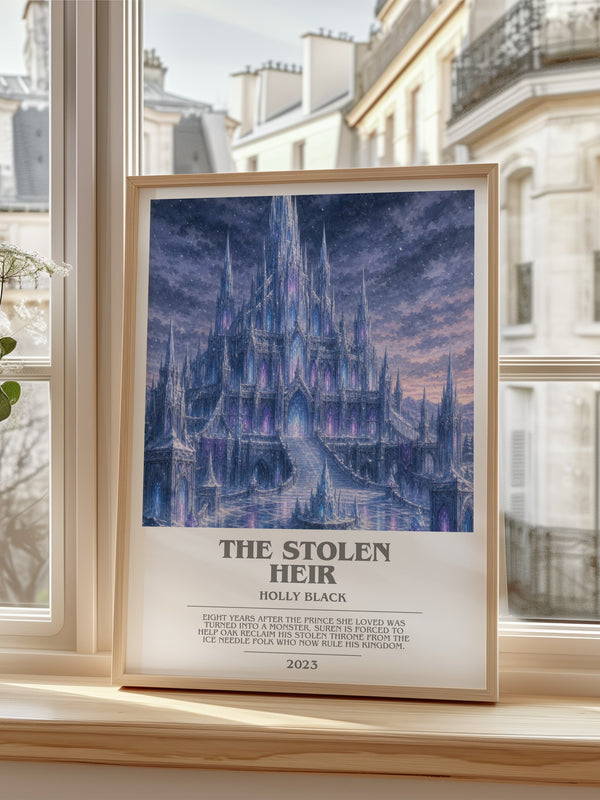 The Stolen Heir bookish poster colour and style options – Holly Black book art