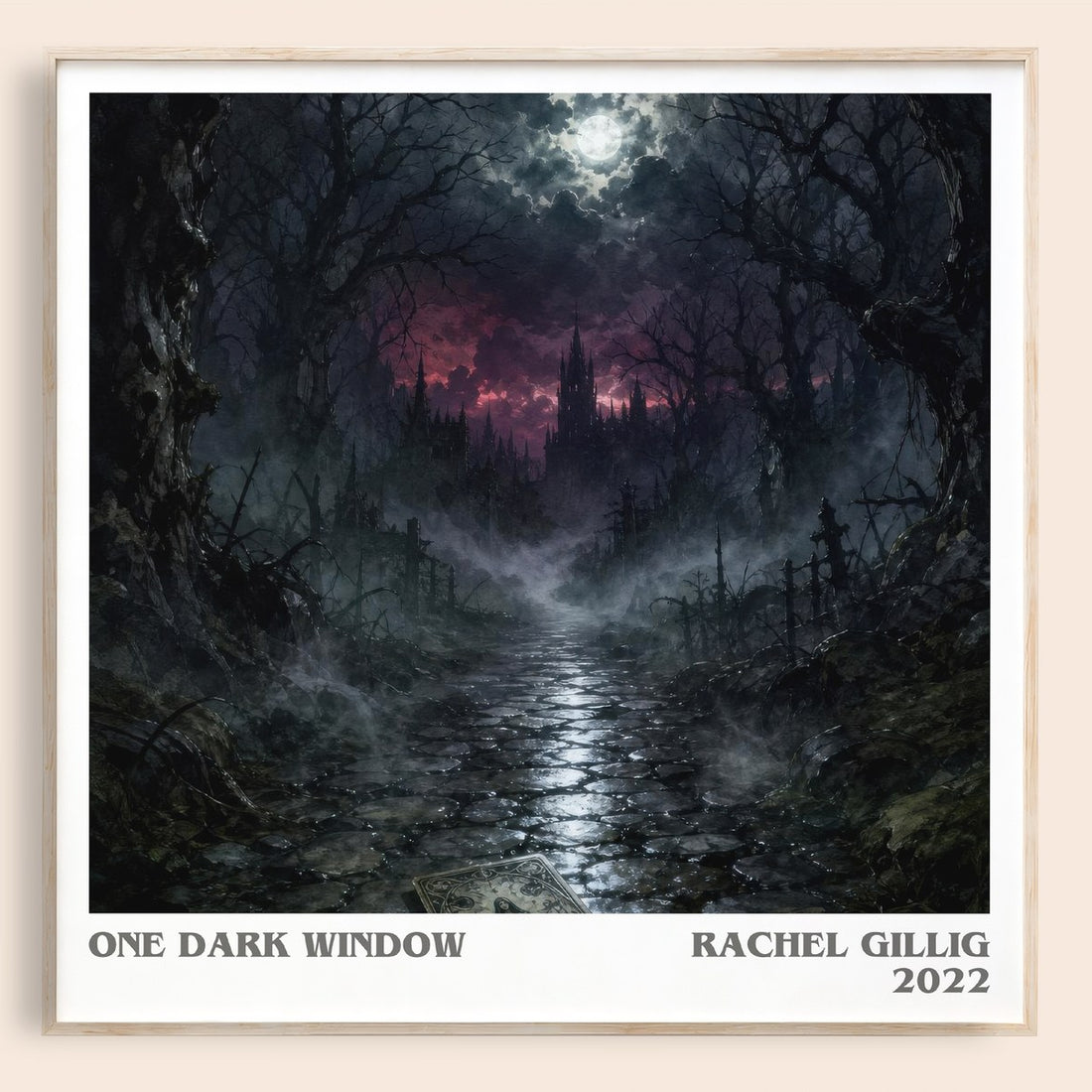 One Dark Window literary book poster by Rachel Gillig – framed literary art print