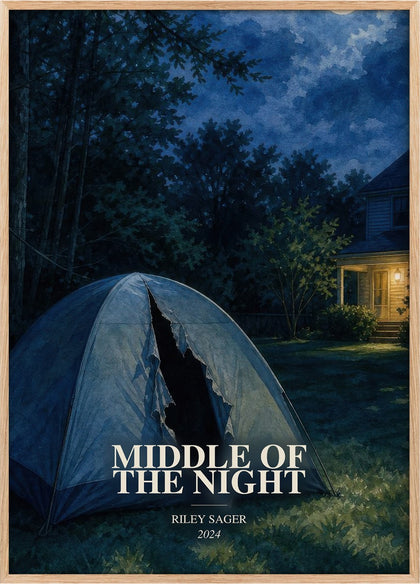Middle of the Night Book Watercolour Illustration by Riley Sager