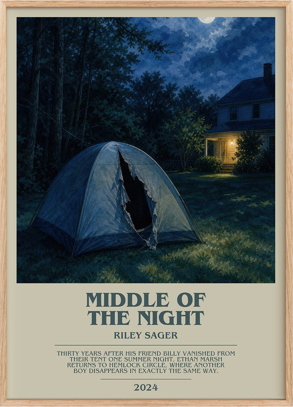 Middle of the Night Bookish Wall Art by Riley Sager