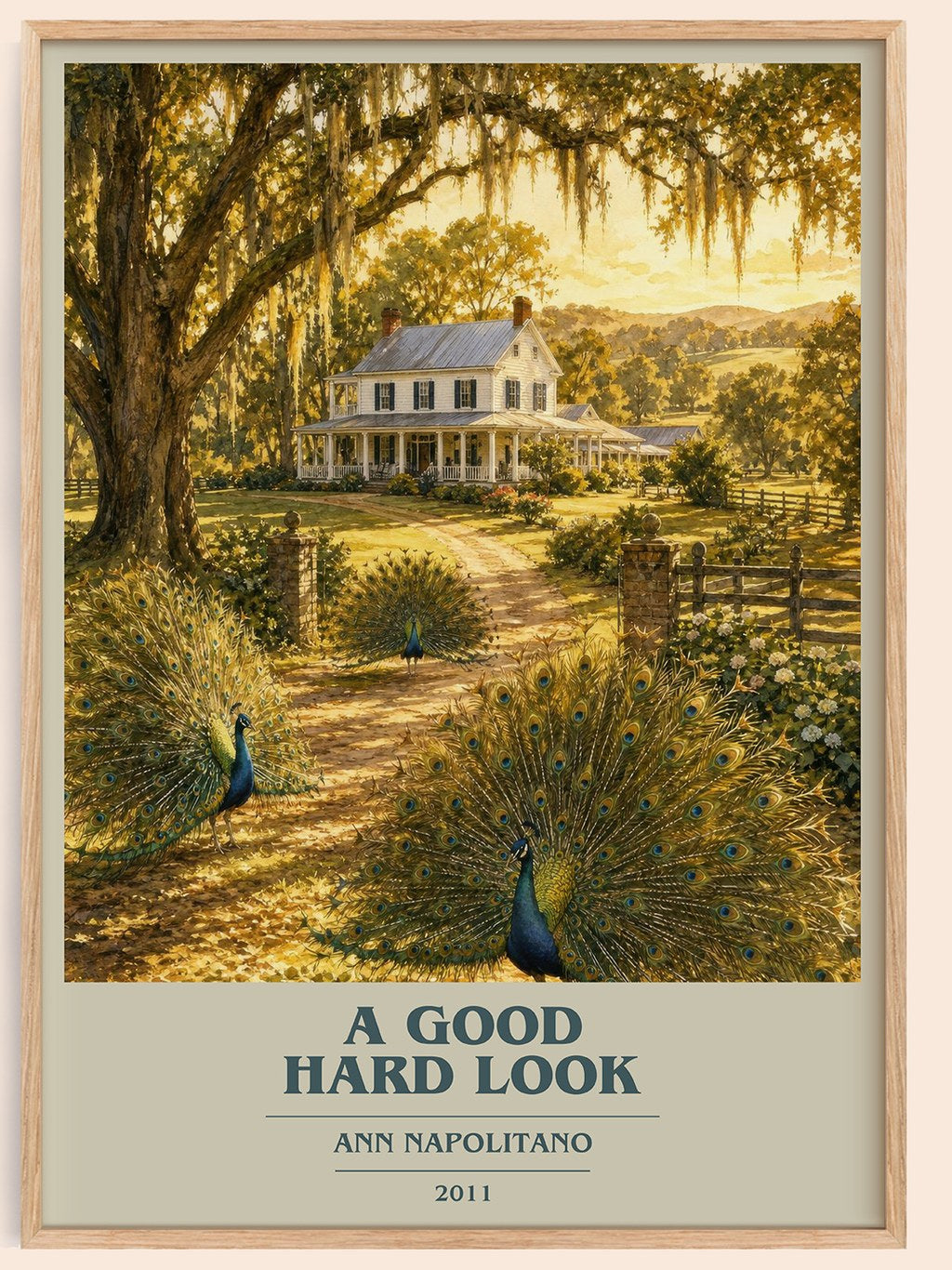 A Good Hard Look book cover book poster by Ann Napolitano – framed literary art print
