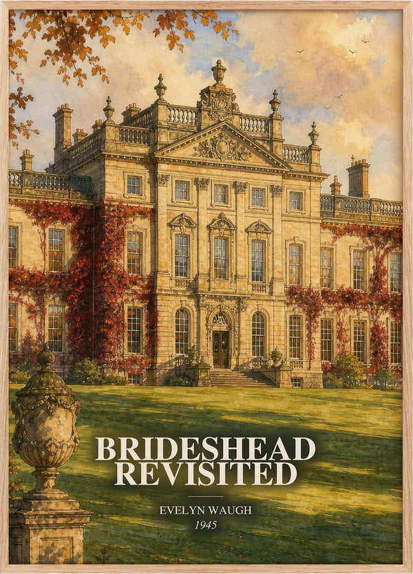 Brideshead Revisited Book Watercolour Illustration by Evelyn Waugh