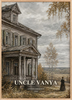 Uncle Vanya Book Watercolour Illustration by Anton Chekhov