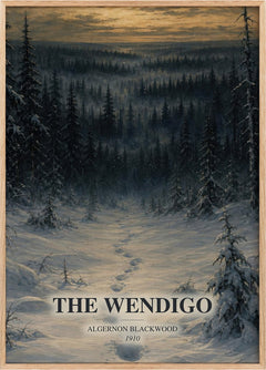 The Wendigo Book Watercolour Illustration by Algernon Blackwood