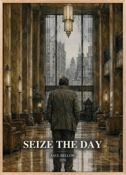 Seize the Day Book Watercolour Illustration by Saul Bellow