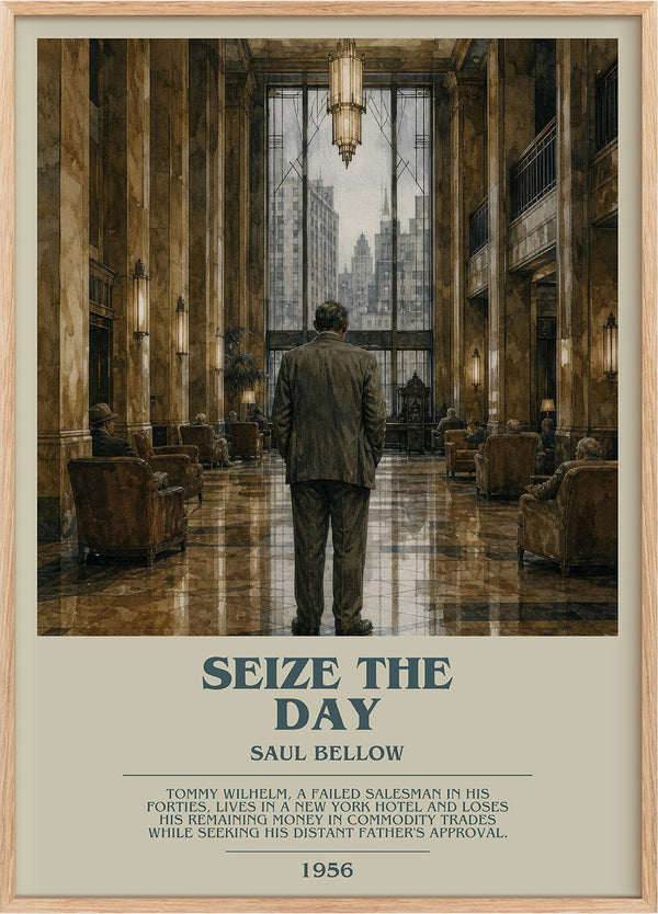 Seize the Day Bookish Wall Art by Saul Bellow