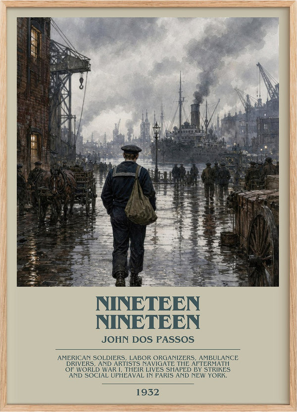 Nineteen Nineteen Bookish Wall Art by John Dos Passos