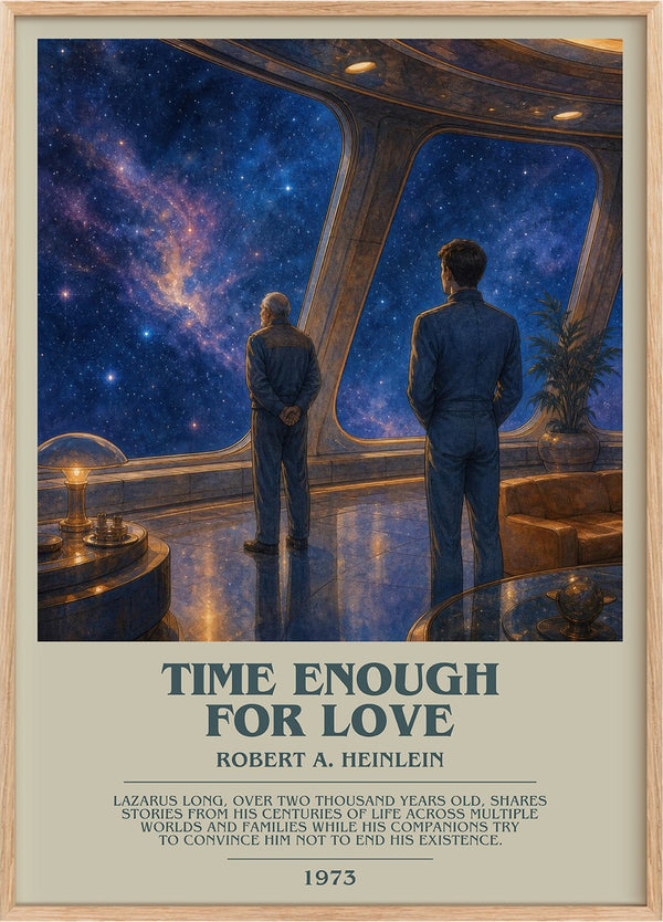 Time Enough for Love Bookish Wall Art by Robert A. Heinlein