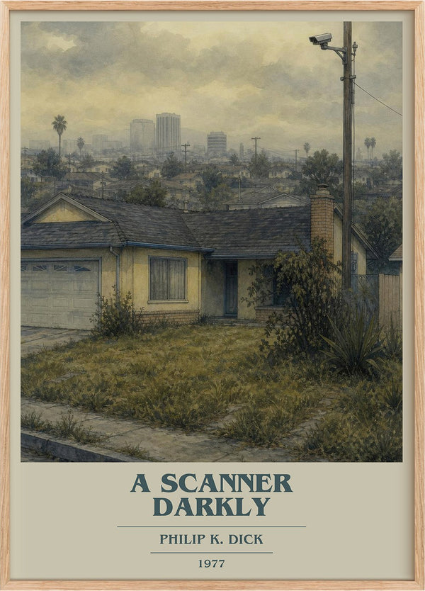 A Scanner Darkly Book Cover Poster by Philip K. Dick