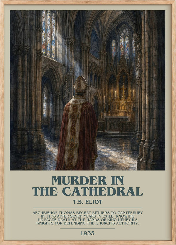 Murder in the Cathedral Bookish Wall Art by T.S. Eliot