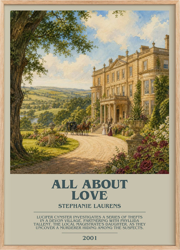 All About Love Bookish Wall Art by Stephanie Laurens