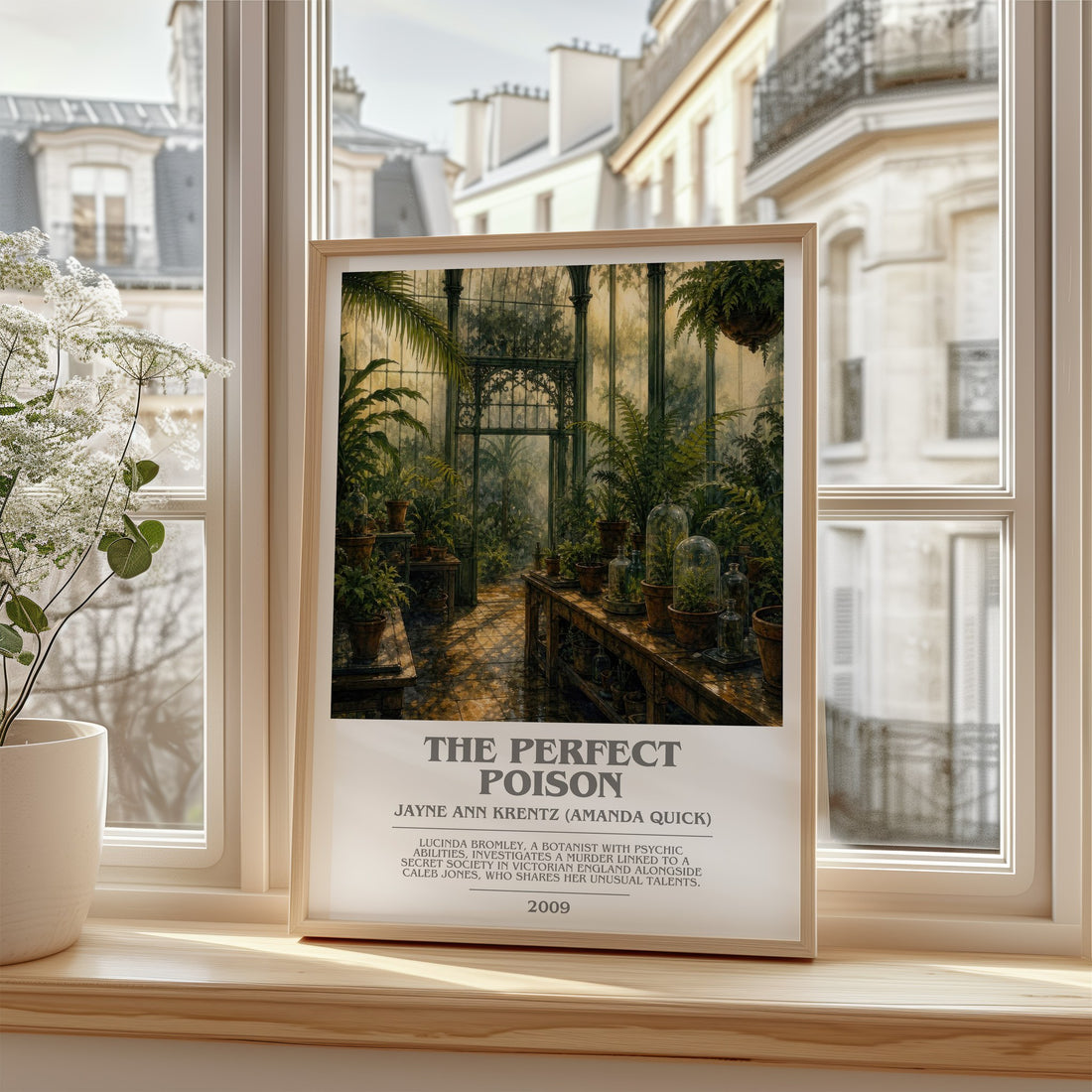 The Perfect Poison bookish poster colour and style options – Jayne Ann Krentz (Amanda Quick) book art