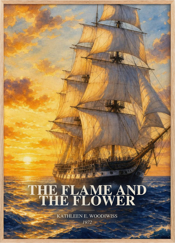 Flame and the Flower Book Watercolour Illustration by K. Woodiwiss