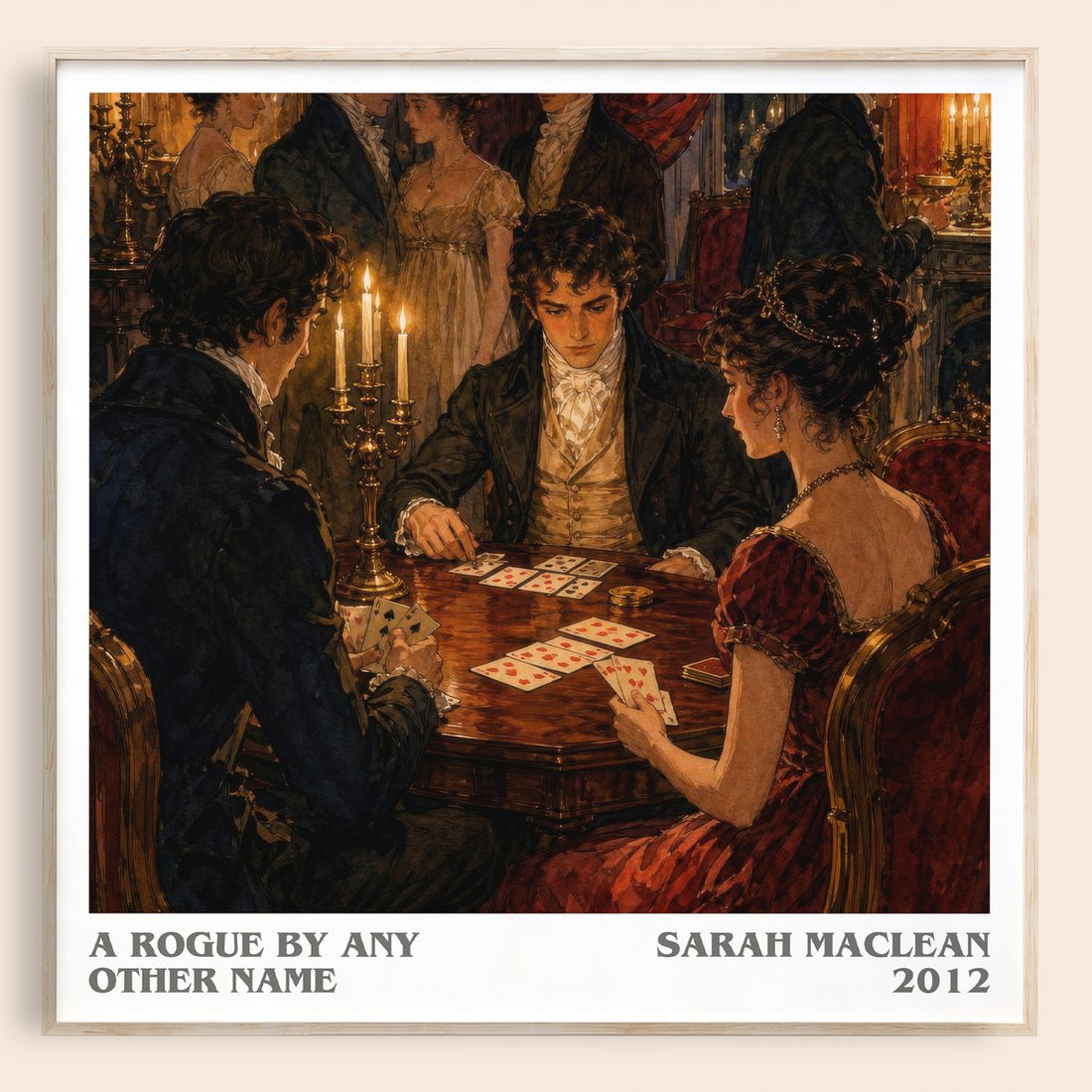 A Rogue by Any Other Name literary book poster by Sarah MacLean – framed literary art print