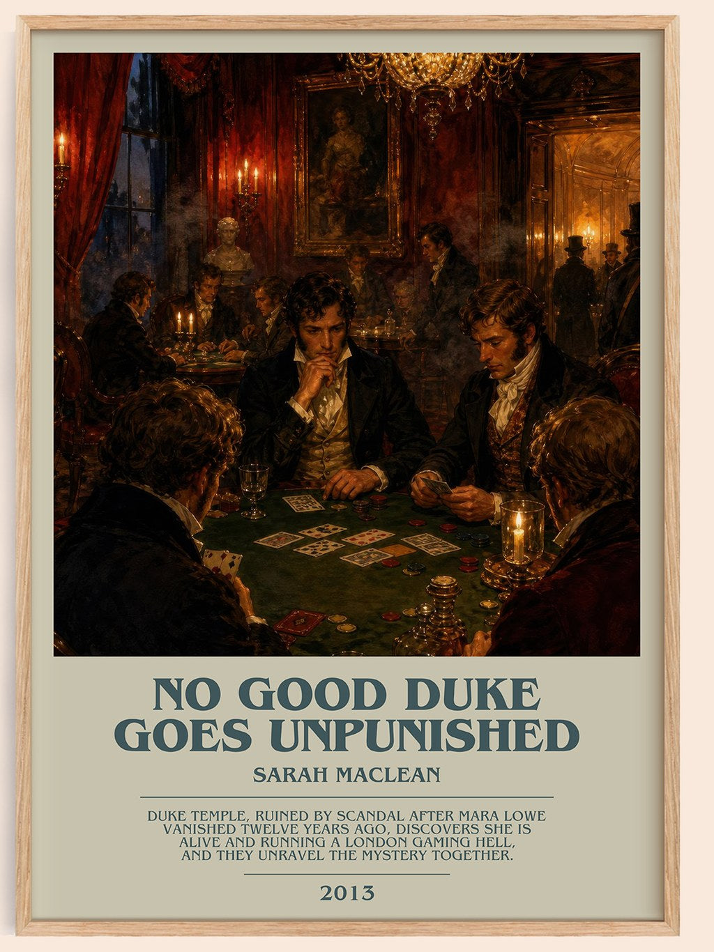 No Good Duke Goes Unpunished bookish book poster by Sarah MacLean – framed literary art print