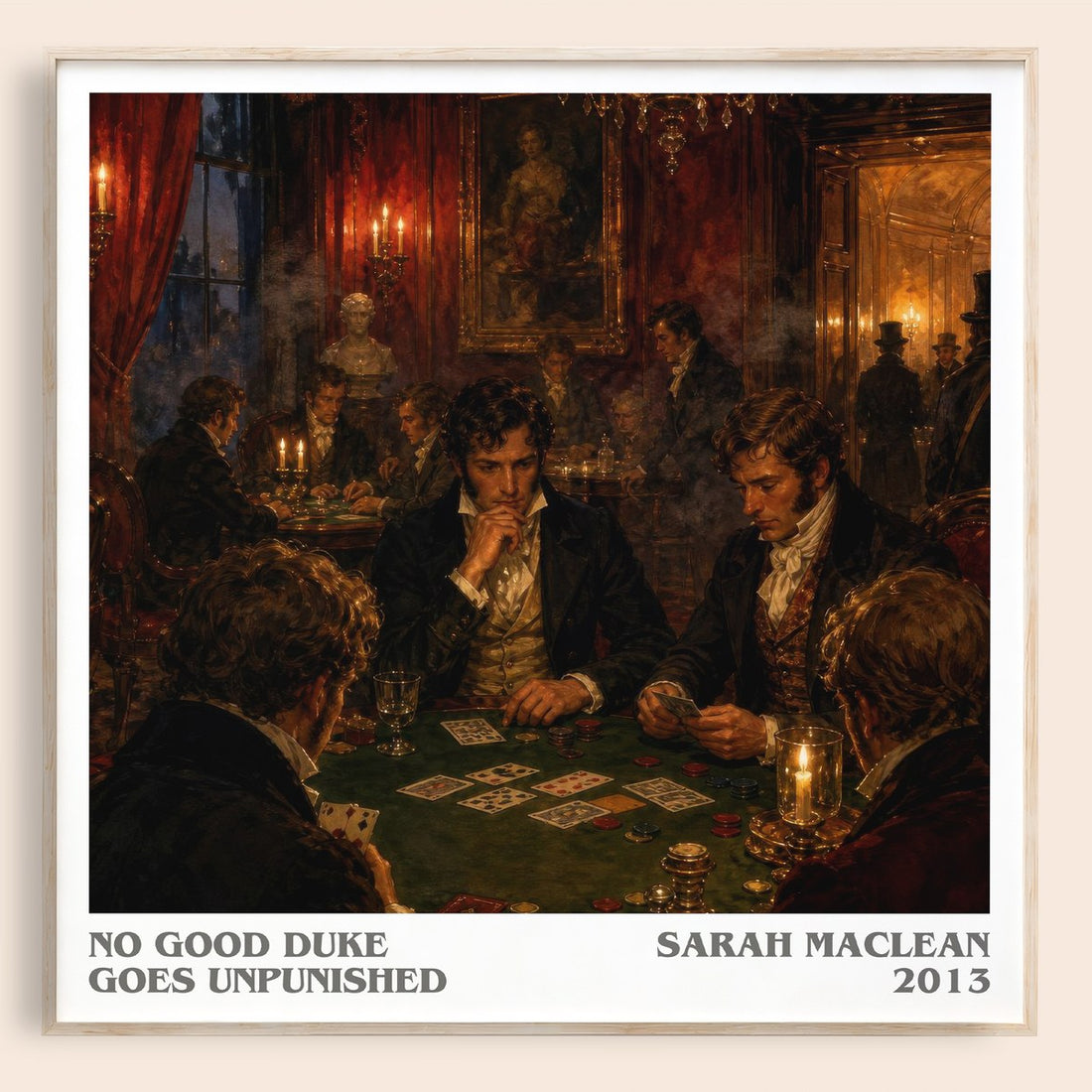 No Good Duke Goes Unpunished literary book poster by Sarah MacLean – framed literary art print