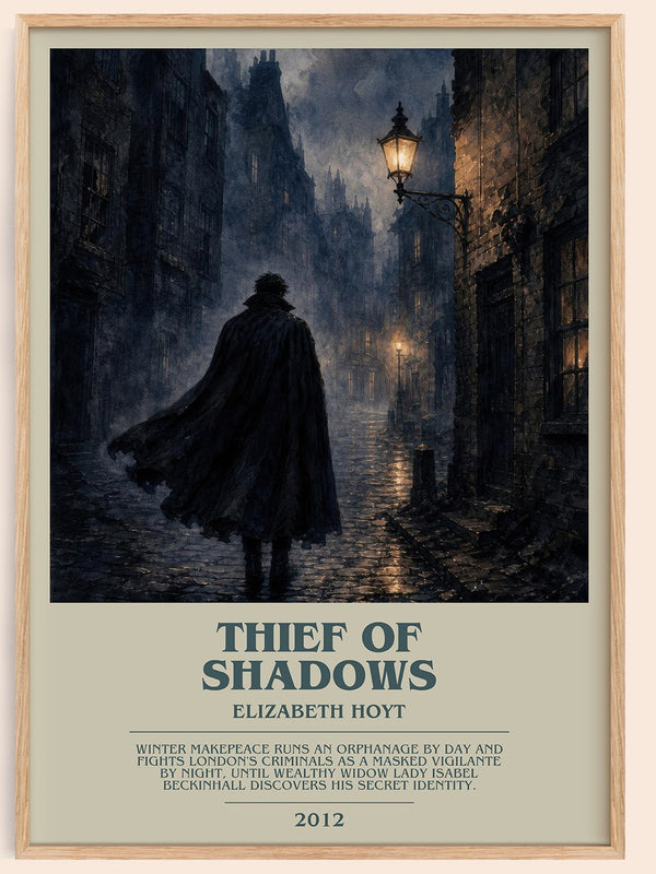 Thief of Shadows bookish book poster by Elizabeth Hoyt – framed literary art print