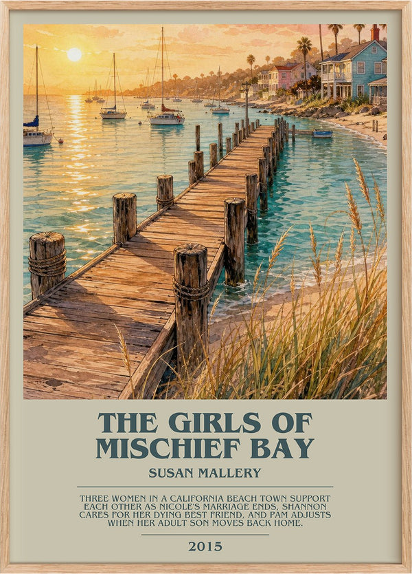 The Girls of Mischief Bay Bookish Wall Art by Susan Mallery