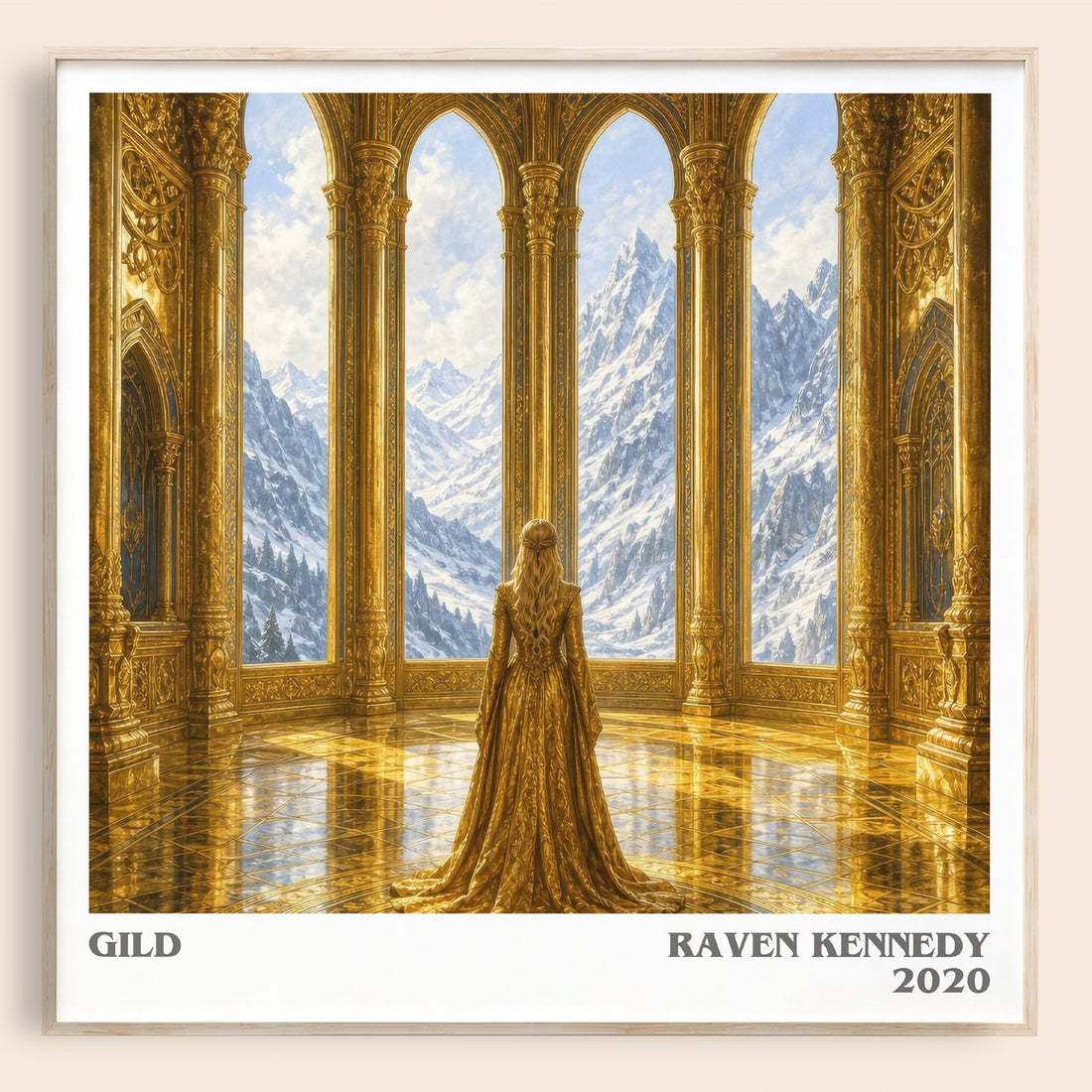 Gild literary book poster by Raven Kennedy – framed literary art print