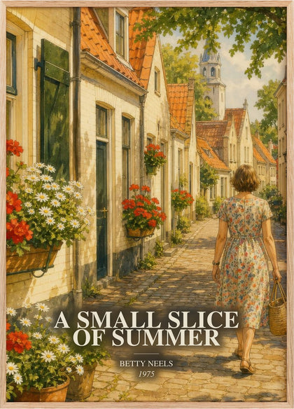 A Small Slice of Summer Book Watercolour Illustration by Betty Neels