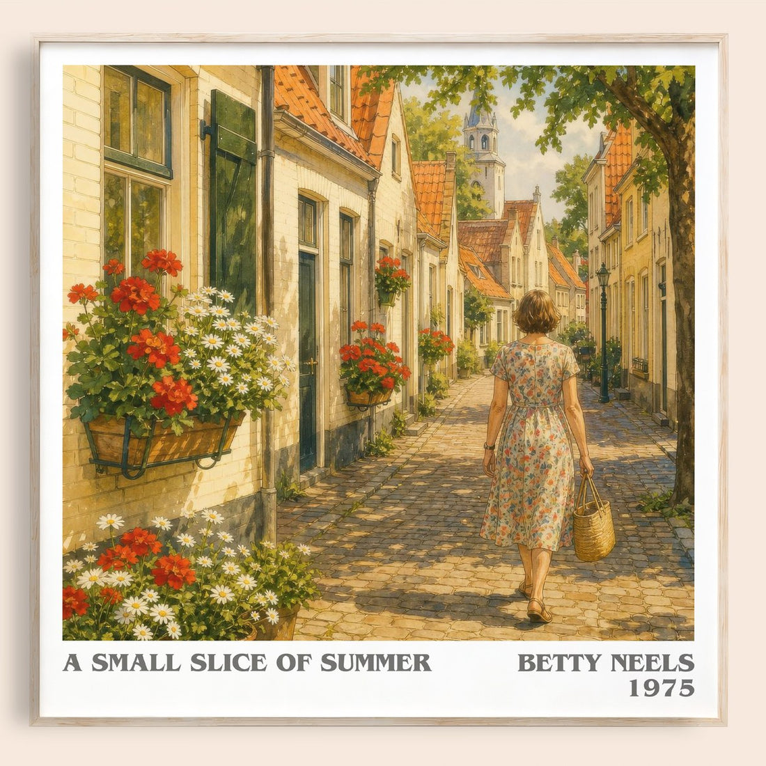 A Small Slice of Summer literary book poster by Betty Neels – framed literary art print