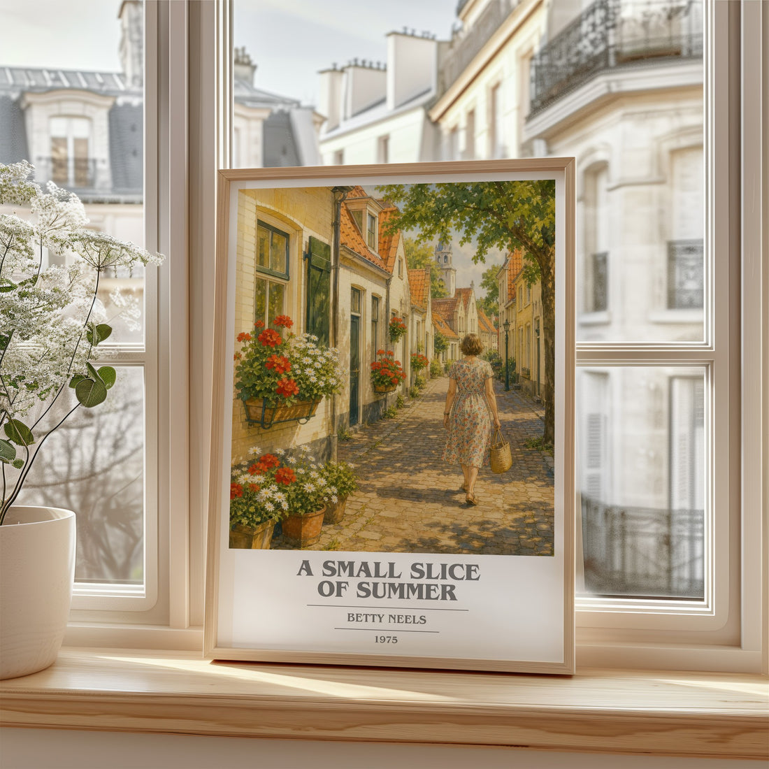 A Small Slice of Summer book cover poster colour and style options – Betty Neels book art