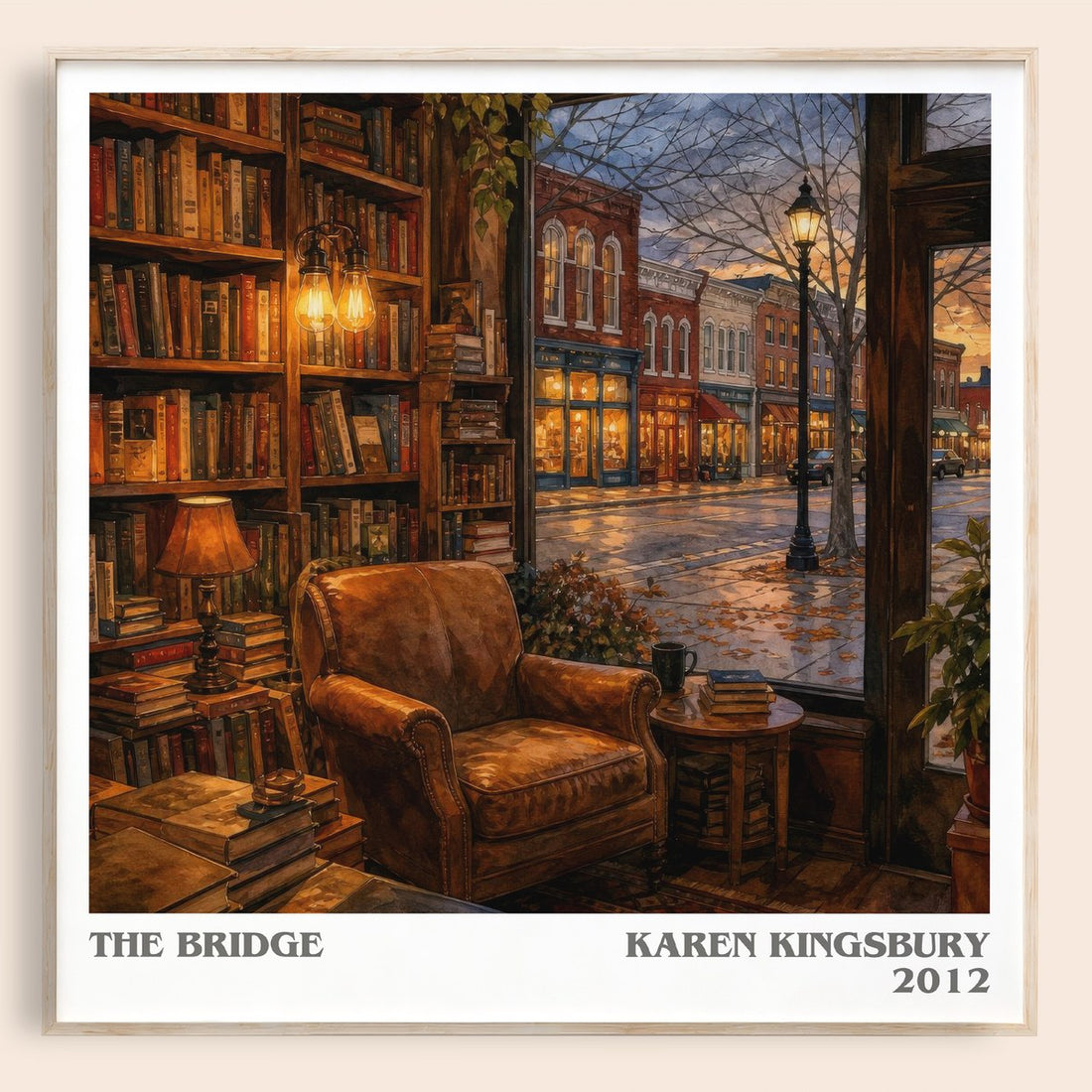 The Bridge literary book poster by Karen Kingsbury – framed literary art print