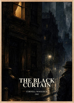 The Black Curtain Book Watercolour Illustration by Cornell Woolrich