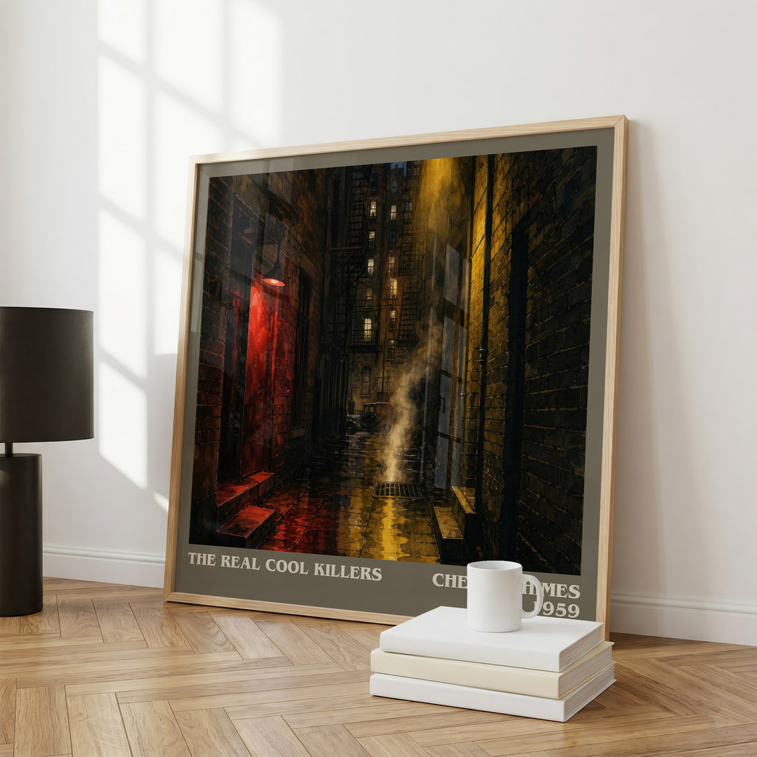 The Real Cool Killers literary print framed by window – literary home decor