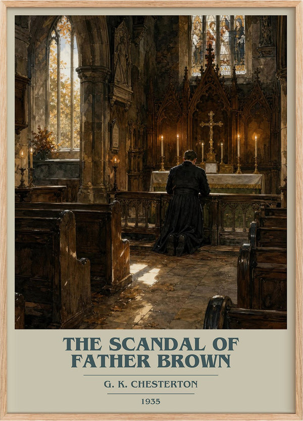 The Scandal of Father Brown Book Cover Poster by G. K. Chesterton
