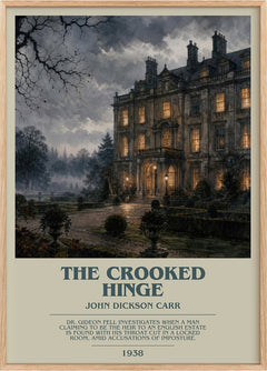 The Crooked Hinge Bookish Wall Art by John Dickson Carr