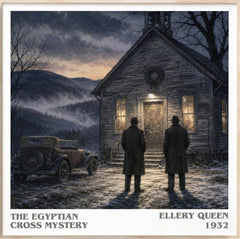 The Egyptian Cross Mystery Literary Art Print by Ellery Queen